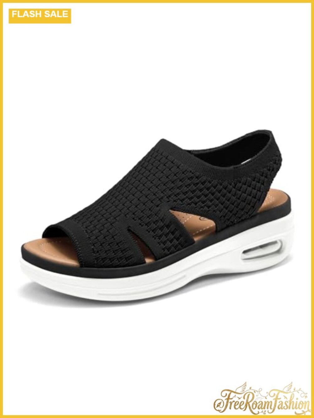 Womens Comfortable Walking Sandals Slip On Air Cushion Platform